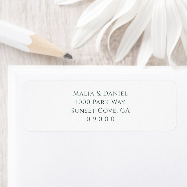 Minimal Personalised Wedding Return Address (Créateur téléchargé)