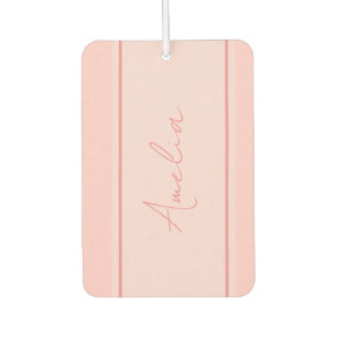 Minimal Personalized Blush Pink Air Freshener