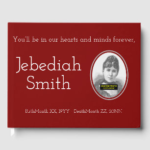 Minimal & Personalized Memorial Guestbook