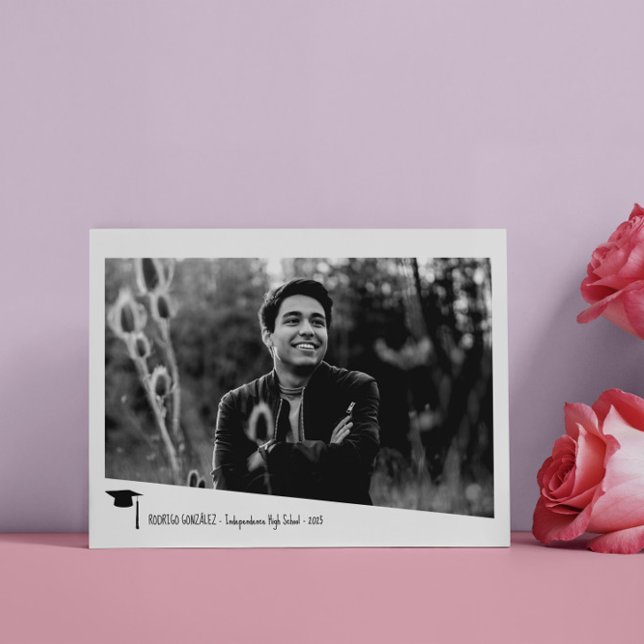 Minimal Photo Graduated Angled Frame Invitation (Minimal Photo Graduated Angled Frame Announcement)