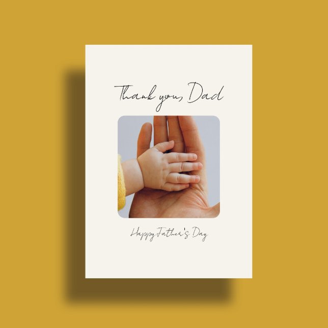 Minimal Photo Happy Father's Day Card (Creator Uploaded)