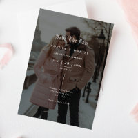 Minimal Photo Overlay Gothic Font Wedding