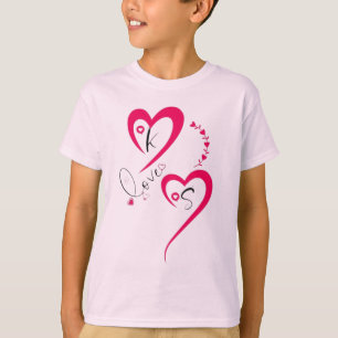 Minimal Pink Heart Love T-Shirt