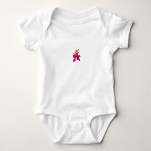 Minimal Pink Orchid Baby Bodysuit