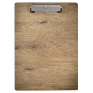 Minimal Plain Wooden Photo Brown Clipboard