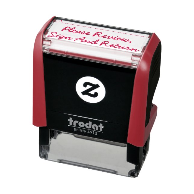 Minimal "Please Review, Sign And Return" Self-inking Stamp (Product)