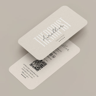 Minimal Podiatrist Foot Therapist Beige Sand Business Card