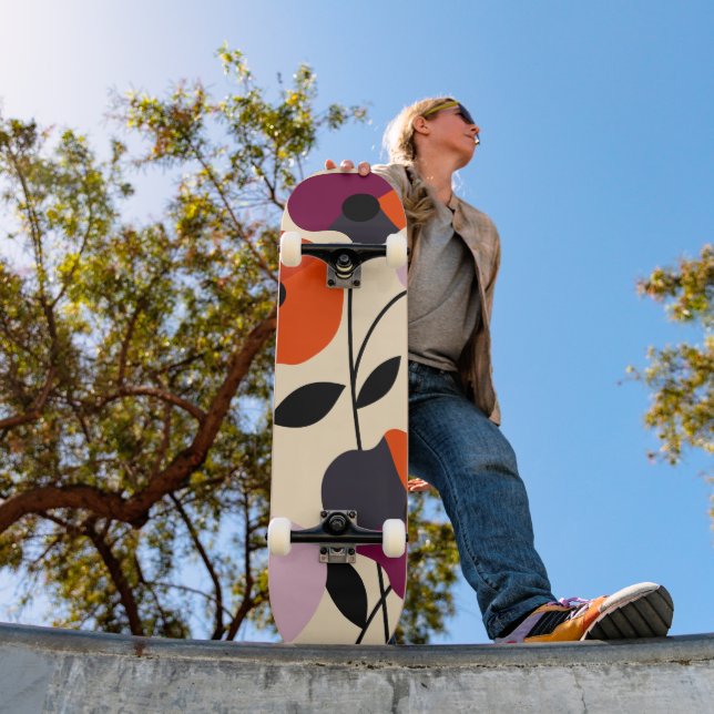 Minimal Poppy Bloom Skateboard (Outdoor 1)