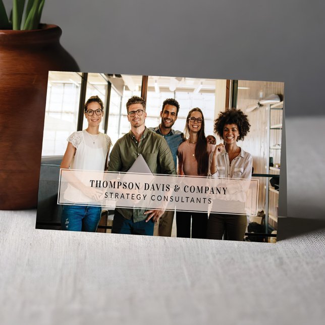 Minimal & Professional Employee Business Photo Business Card (Minimal & Professional Employee Business Photo Business Card)