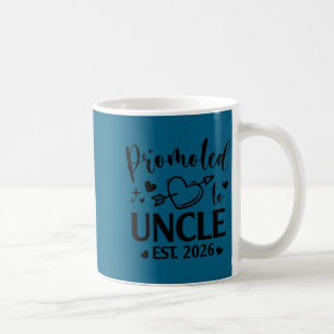 Minimal Promoted Uncle Est 2026 Gender Coffee Mug