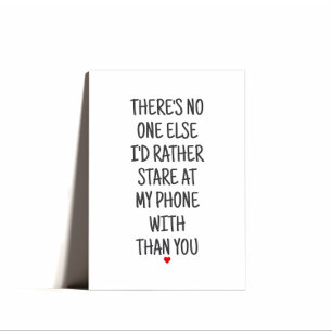 Minimal Punny Happy Valentines Day  Holiday Card