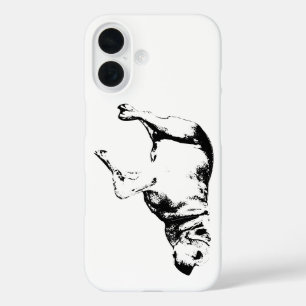 Minimal Pup Presence iPhone 16 Case