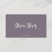 Minimal Purple Script Calligraphy Elegant Modern