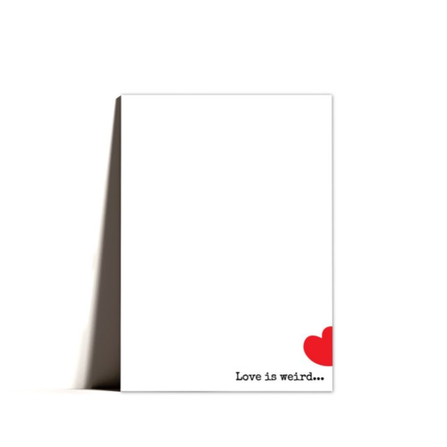 Minimal Quirky Happy Valentines Day  Holiday Card (Creator Uploaded)