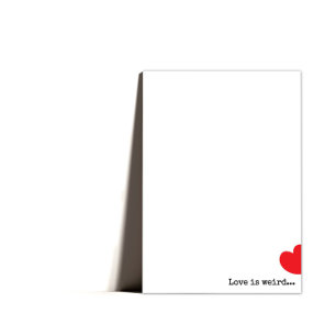 Minimal Quirky Happy Valentines Day Holiday Card