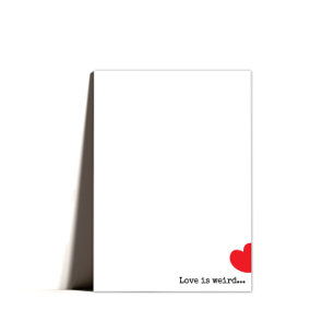 Minimal Quirky Happy Valentines Day Holiday Card
