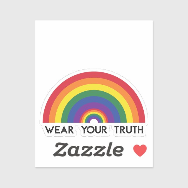 Minimal Rainbow Arch Modern Colourful Statement  (Sheet)