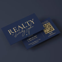 Minimal Realtor Mortgage Realty Broker Dark Navy