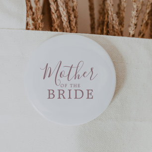 Minimal RoseGold Mother of the Bride Bridal Shower 2 Inch Round Button