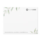 Minimal rustic greenery logo business Stationery