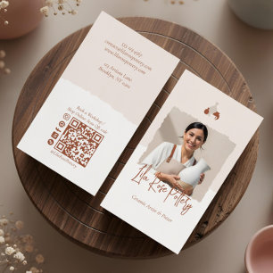Minimal Rustic Organic Handmade Pottery Design Business Card