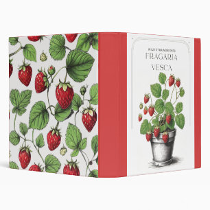 Minimal Rustic Strawberry Sketch by CallisC Arts ⭐ Binder