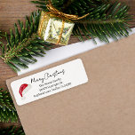 Minimal Santa Hat Cute Whimsical Festive Christmas<br><div class="desc">This minimal "Merry Christmas" gift tag features a hand drawn Santa hat that adds a touch of nostalgic whimsy. Original art by Malissa Melrose.</div>