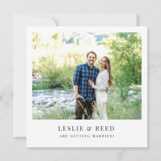 Minimal Save the Date Invitation