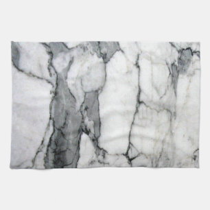 minimal scandinavian modern chic grey white marble kitchen towel