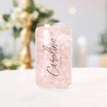 Minimal Script Bridesmaid Custom Stylish Gift Can Glass<br><div class="desc">Minimal Script Bridesmaid Custom Stylish Gift Can Glass</div>