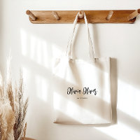 Minimal Script Calligraphy Ivory Cream Chic Modern