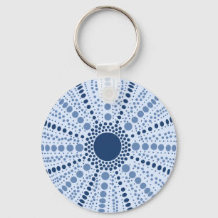 Minimal Sea Urchin Geometric Keychain