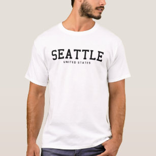 Minimal Seattle, WA USA State Name Sport T-Shirt