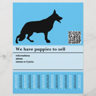 Minimal Shepherd Dog personalized Flyer