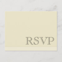 Minimal Simple Basic Neutral RSVP