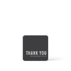 MINIMAL SIMPLE BLACK WHITE THANK YOU LOGO SHOPPING
