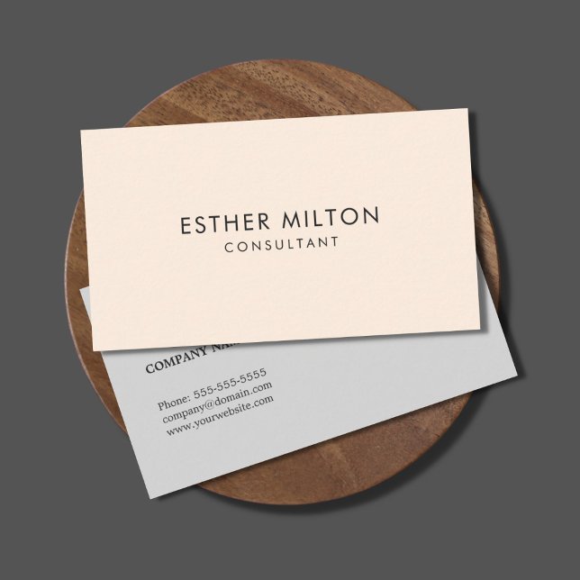 Minimal Simple Clean Elegant Networking Consultant Business Card (Creator Uploaded)