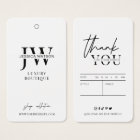 Minimal Simple Clothing Price Labels Logo Hang Tag