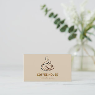 Minimal Simple Coffee Shop barista business Card