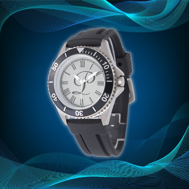 Minimal Simple Initial Monogram Roman Numerals | Watch (Creator Uploaded)