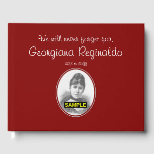 Minimal, Simple Memorial Guestbook