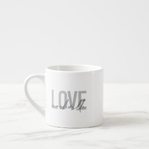 Minimal, simple, modern cool design Love Nashville Espresso Cup