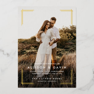 Minimal Simple Modern Type Two Photo Wedding