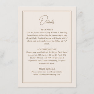 Minimal Simple Ornate Frame Enclosure Card