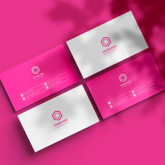 Minimal Simple Pink Feminine Business Card