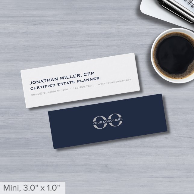 Minimal Simple Slim Business Cards with Logo (Creator Uploaded)