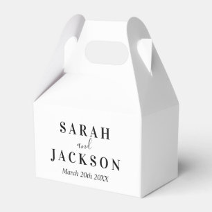 Minimal SImple Wedding  Favor Box