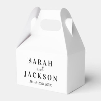 Minimal SImple Wedding  Favor Box