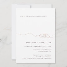 Minimal Simple Wedding Ring Blush Engagement Party