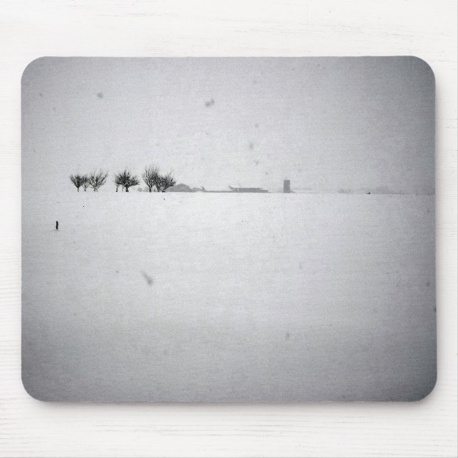 Minimal Snow Mousepad (Front)